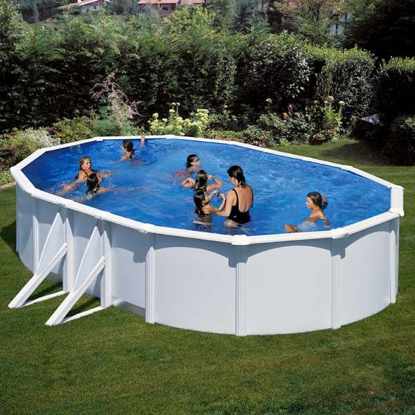 Gre Kit619 - piscina acero blanca - redonda 610x375x132 cm